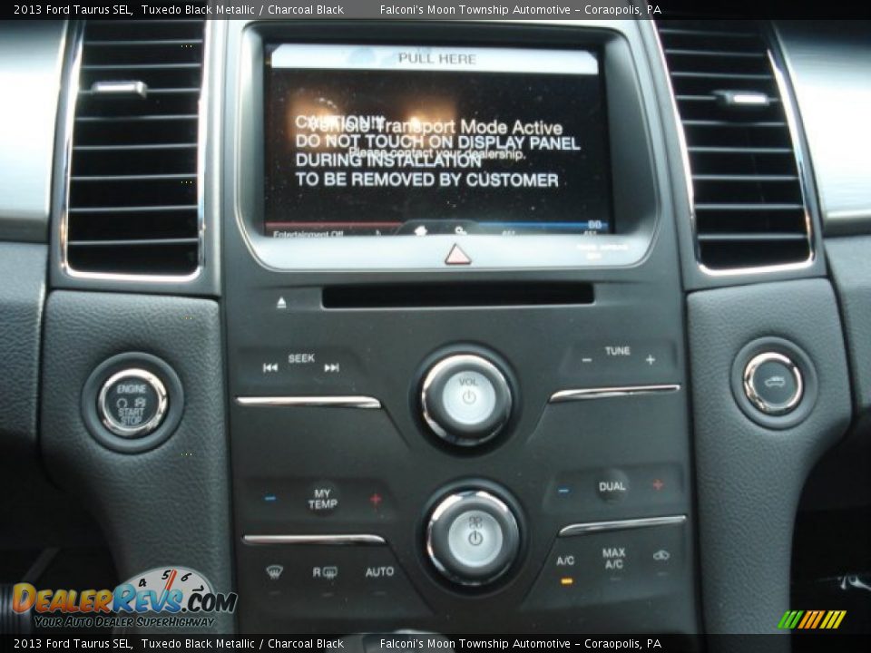 2013 Ford Taurus SEL Tuxedo Black Metallic / Charcoal Black Photo #15