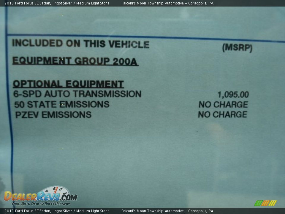 2013 Ford Focus SE Sedan Ingot Silver / Medium Light Stone Photo #20