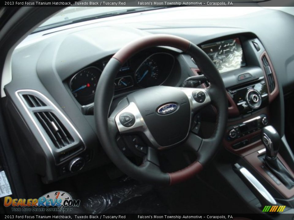 Tuscany Red Interior - 2013 Ford Focus Titanium Hatchback Photo #10