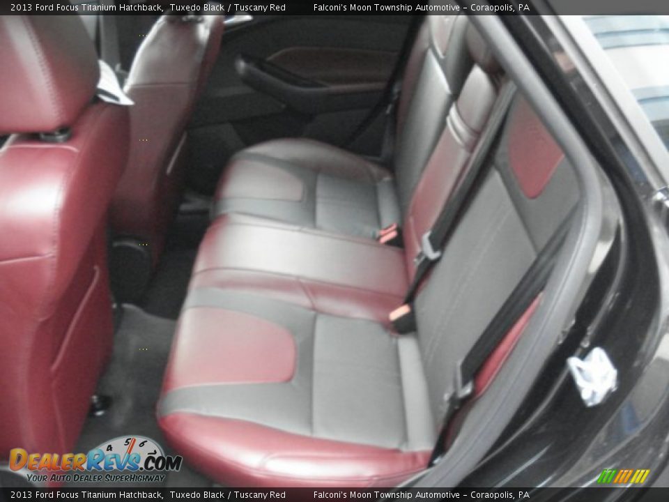 Rear Seat of 2013 Ford Focus Titanium Hatchback Photo #13