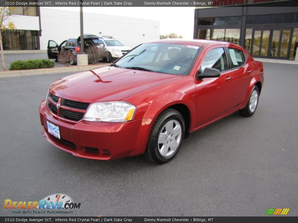 2010 Dodge Avenger SXT Inferno Red Crystal Pearl / Dark Slate Gray Photo #1