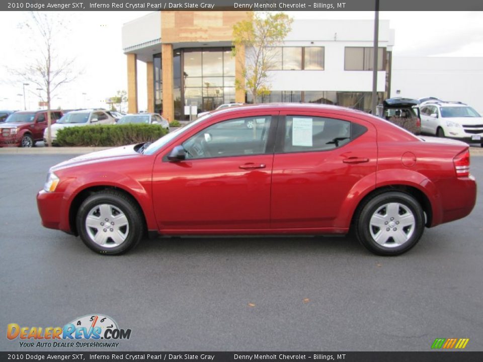 2010 Dodge Avenger SXT Inferno Red Crystal Pearl / Dark Slate Gray Photo #2