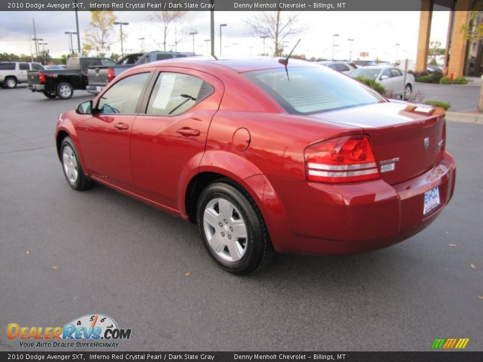 2010 Dodge Avenger SXT Inferno Red Crystal Pearl / Dark Slate Gray Photo #3