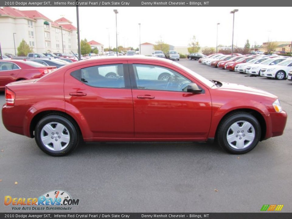 2010 Dodge Avenger SXT Inferno Red Crystal Pearl / Dark Slate Gray Photo #6