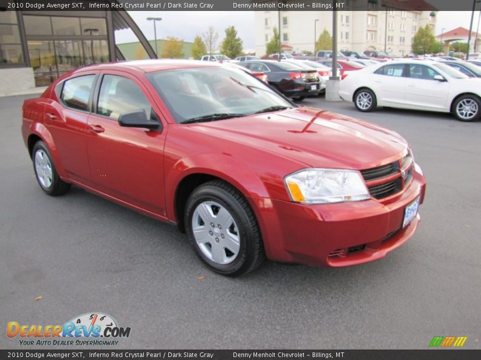 2010 Dodge Avenger SXT Inferno Red Crystal Pearl / Dark Slate Gray Photo #7