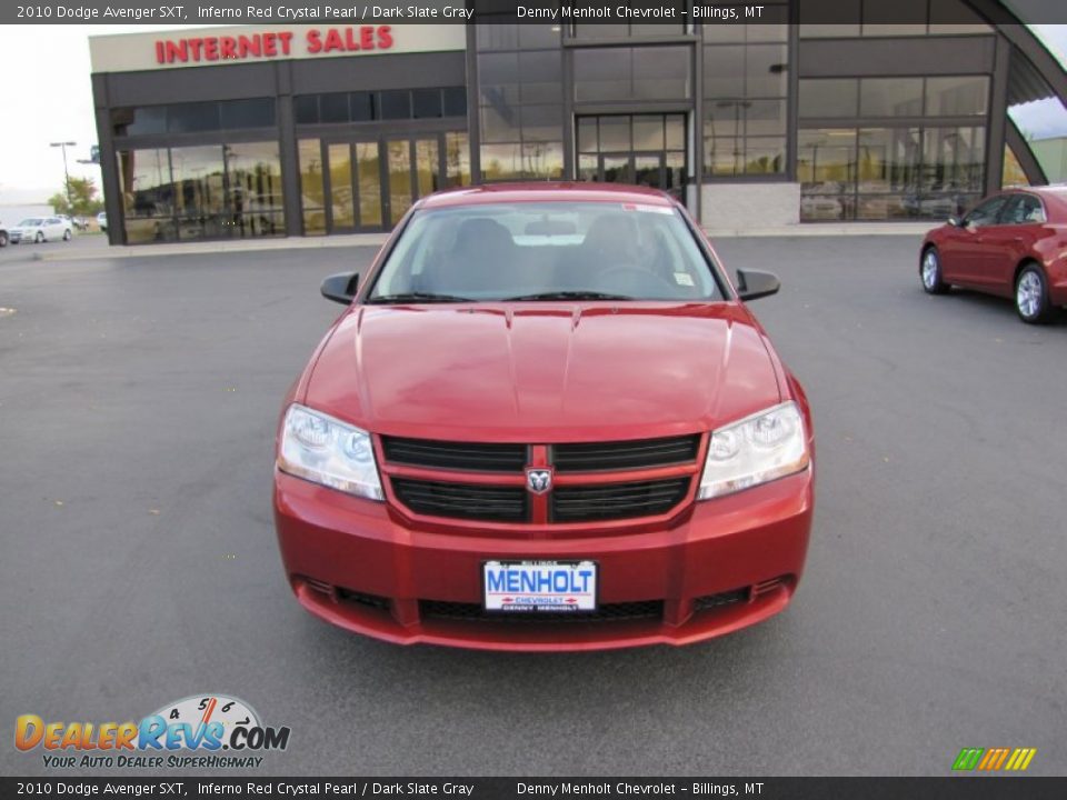 2010 Dodge Avenger SXT Inferno Red Crystal Pearl / Dark Slate Gray Photo #8
