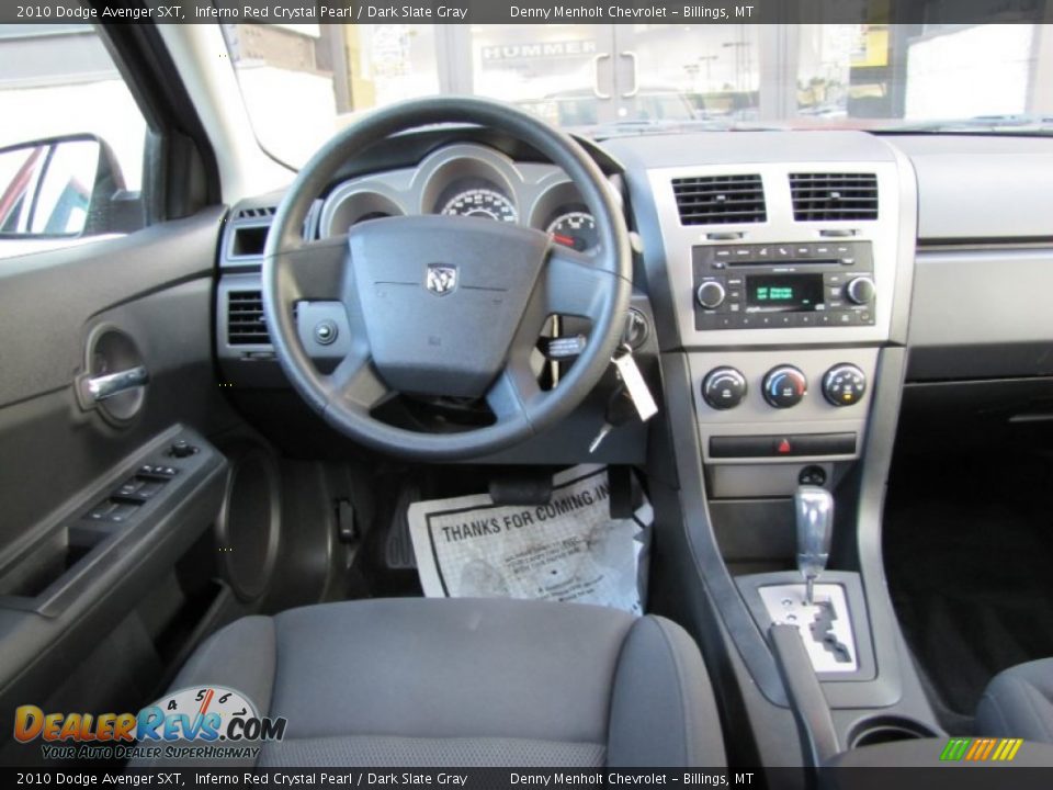 2010 Dodge Avenger SXT Inferno Red Crystal Pearl / Dark Slate Gray Photo #12
