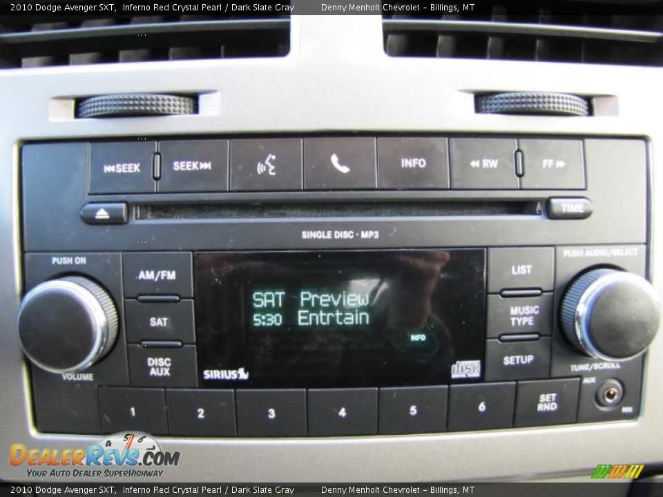2010 Dodge Avenger SXT Inferno Red Crystal Pearl / Dark Slate Gray Photo #17