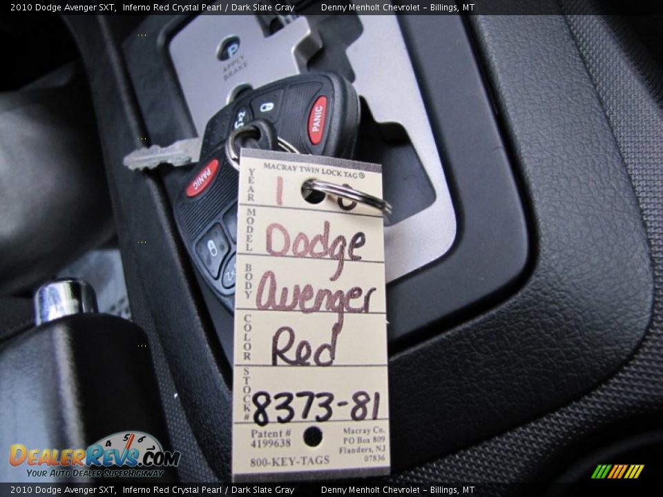 2010 Dodge Avenger SXT Inferno Red Crystal Pearl / Dark Slate Gray Photo #21