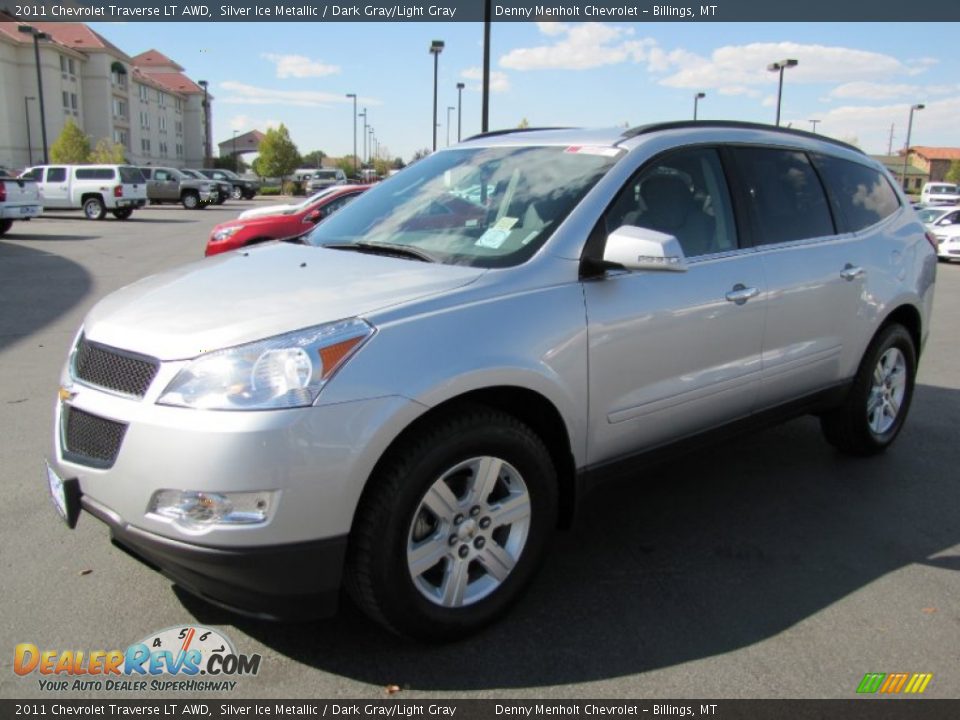 2011 Chevrolet Traverse LT AWD Silver Ice Metallic / Dark Gray/Light Gray Photo #1