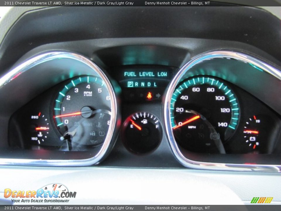 2011 Chevrolet Traverse LT AWD Silver Ice Metallic / Dark Gray/Light Gray Photo #20