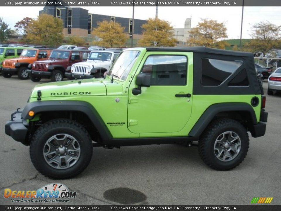 Gecko Green 2013 Jeep Wrangler Rubicon 4x4 Photo #1