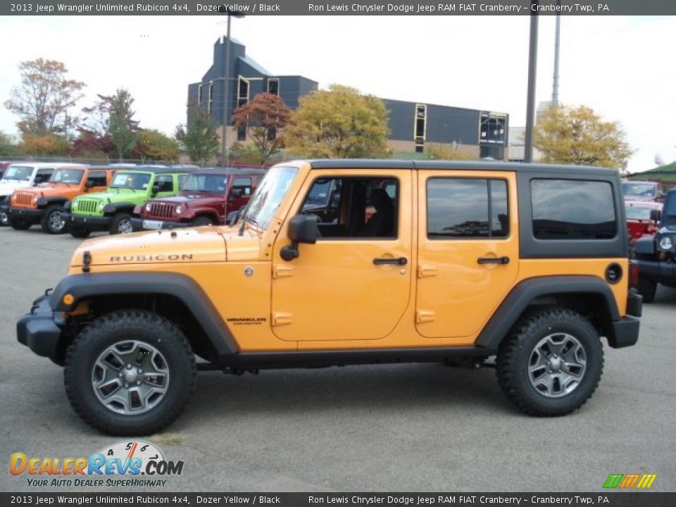 Dozer Yellow 2013 Jeep Wrangler Unlimited Rubicon 4x4 Photo #1