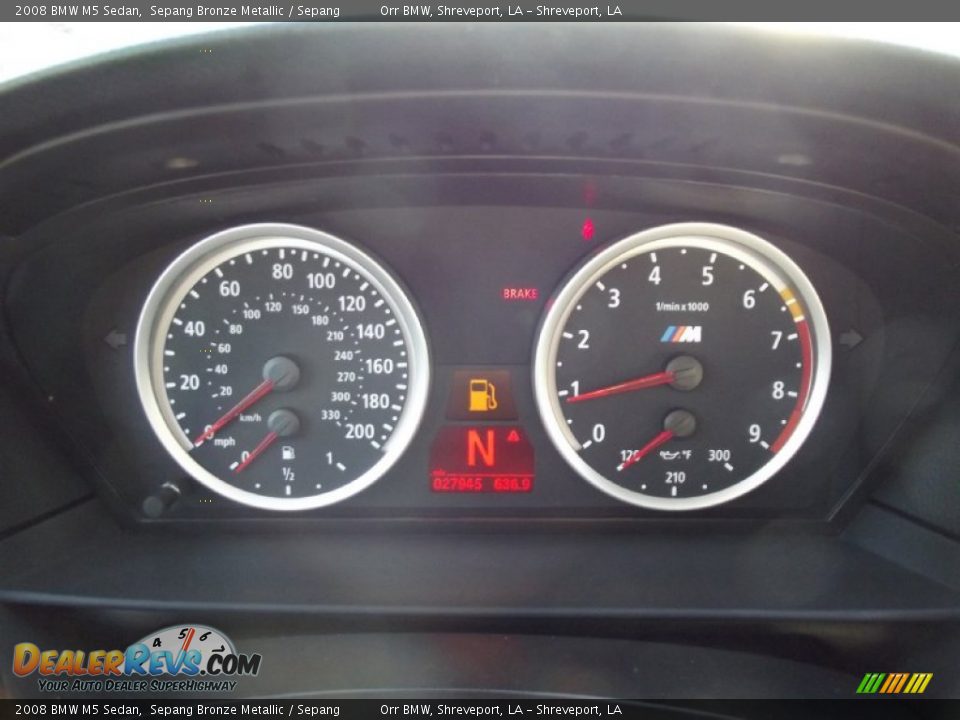 2008 BMW M5 Sedan Gauges Photo #8