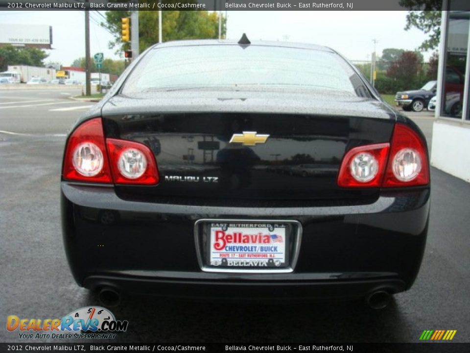2012 Chevrolet Malibu LTZ Black Granite Metallic / Cocoa/Cashmere Photo #5