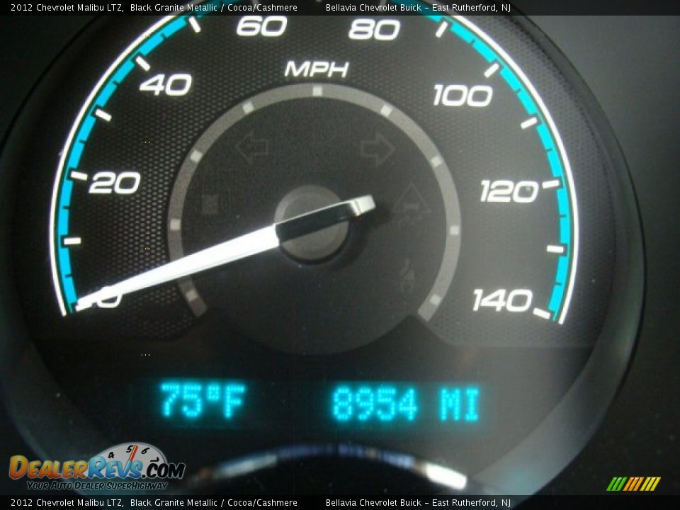 2012 Chevrolet Malibu LTZ Black Granite Metallic / Cocoa/Cashmere Photo #10