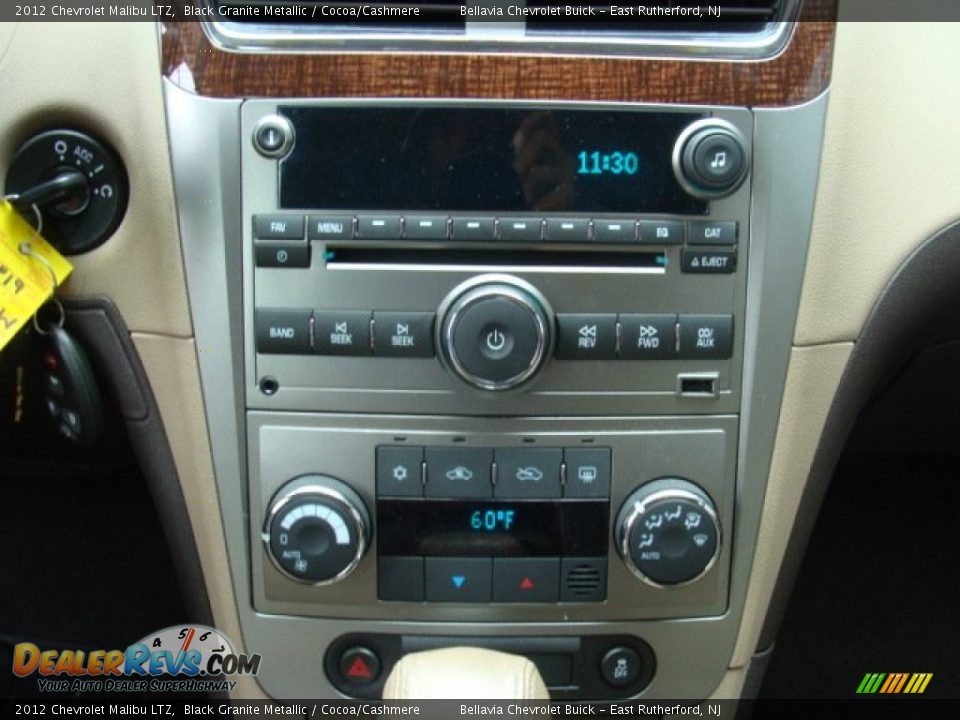 2012 Chevrolet Malibu LTZ Black Granite Metallic / Cocoa/Cashmere Photo #11