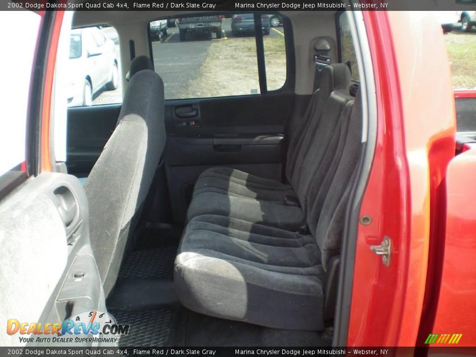 2002 Dodge Dakota Sport Quad Cab 4x4 Flame Red / Dark Slate Gray Photo #21