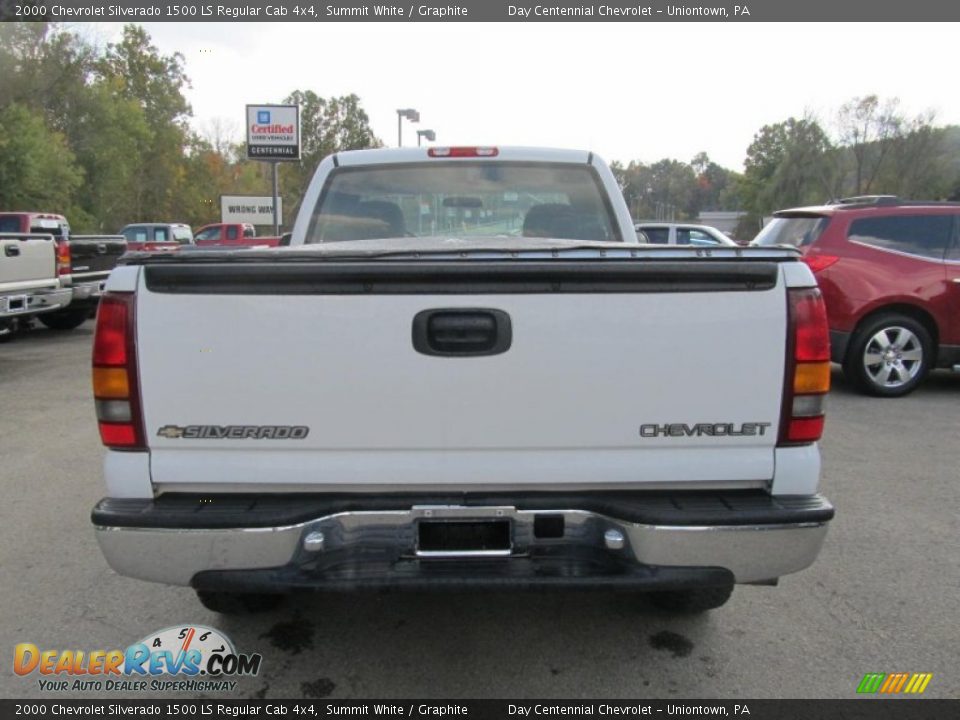 2000 Chevrolet Silverado 1500 LS Regular Cab 4x4 Summit White / Graphite Photo #4