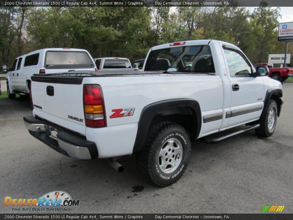 2000 Chevrolet Silverado 1500 LS Regular Cab 4x4 Summit White / Graphite Photo #5