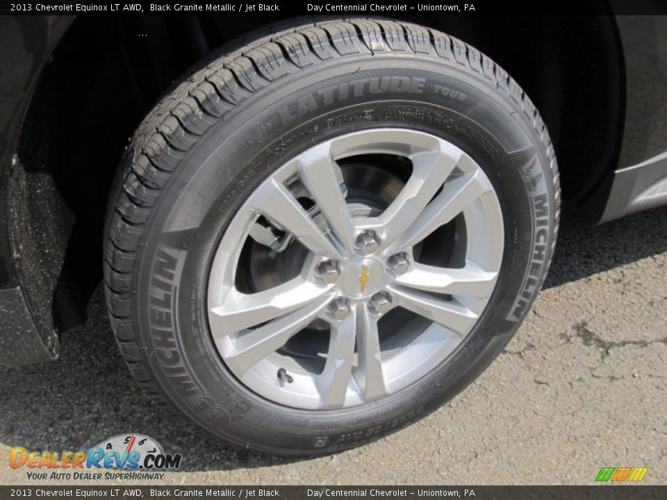 2013 Chevrolet Equinox LT AWD Black Granite Metallic / Jet Black Photo #7