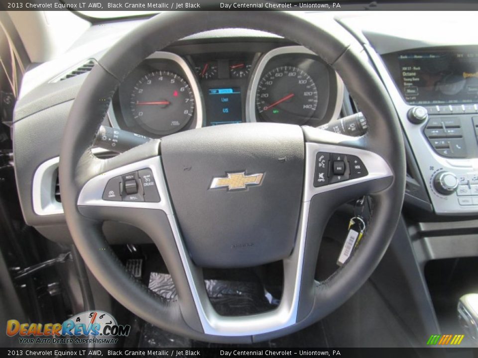 2013 Chevrolet Equinox LT AWD Black Granite Metallic / Jet Black Photo #15