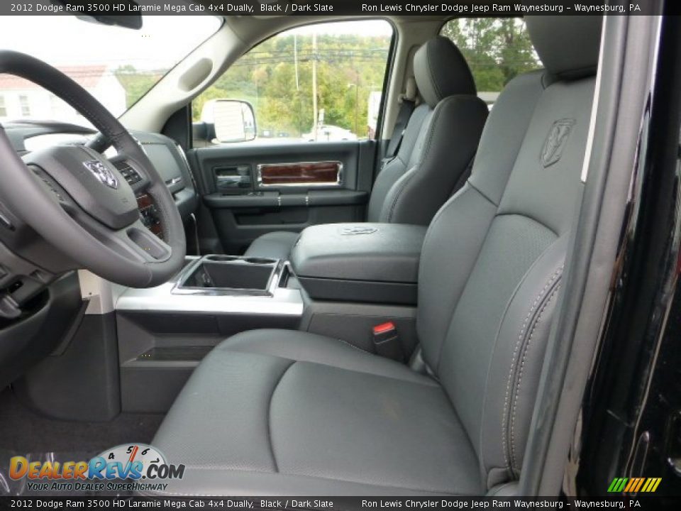 Dark Slate Interior - 2012 Dodge Ram 3500 HD Laramie Mega Cab 4x4 Dually Photo #10