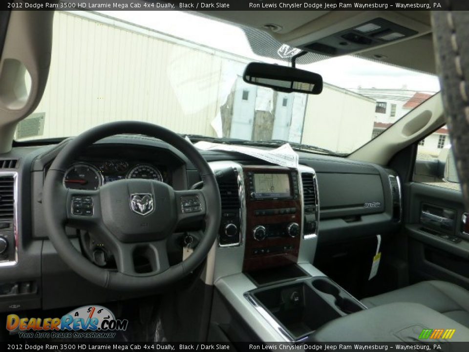 Dark Slate Interior - 2012 Dodge Ram 3500 HD Laramie Mega Cab 4x4 Dually Photo #12