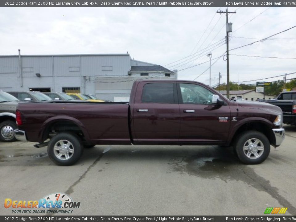 2012 Dodge Ram 2500 HD Laramie Crew Cab 4x4 Deep Cherry Red Crystal Pearl / Light Pebble Beige/Bark Brown Photo #6
