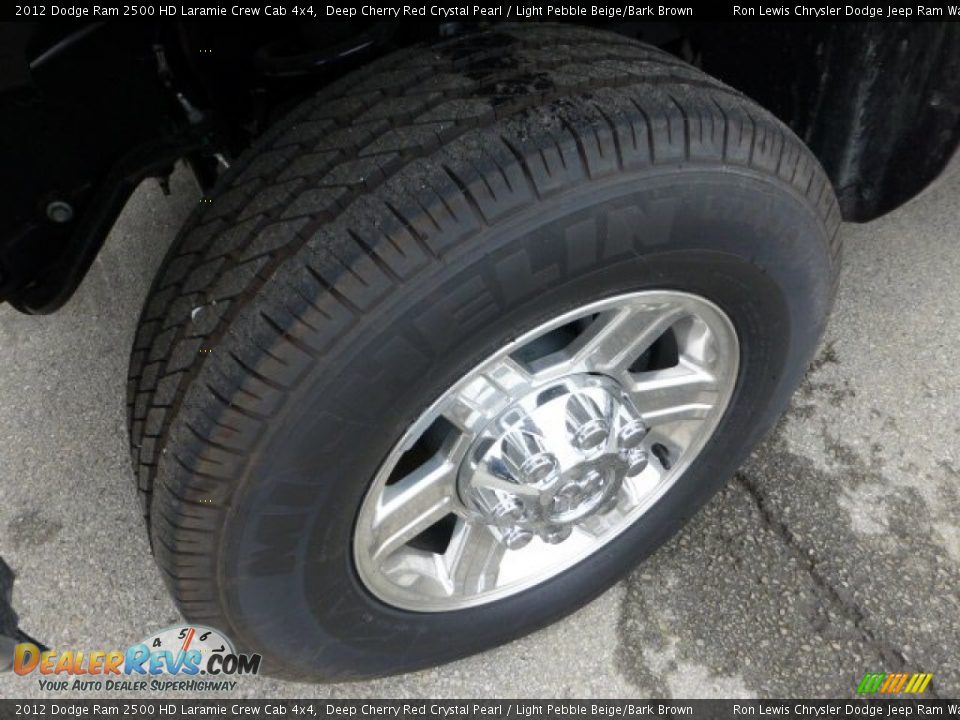 2012 Dodge Ram 2500 HD Laramie Crew Cab 4x4 Deep Cherry Red Crystal Pearl / Light Pebble Beige/Bark Brown Photo #9