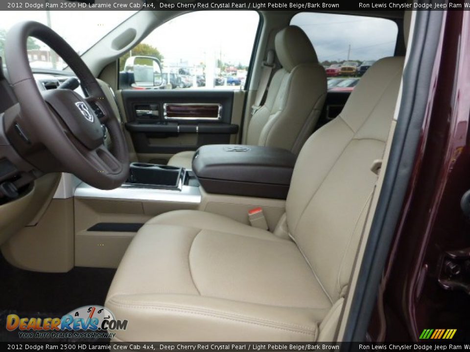 2012 Dodge Ram 2500 HD Laramie Crew Cab 4x4 Deep Cherry Red Crystal Pearl / Light Pebble Beige/Bark Brown Photo #11