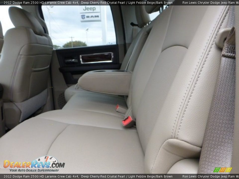 2012 Dodge Ram 2500 HD Laramie Crew Cab 4x4 Deep Cherry Red Crystal Pearl / Light Pebble Beige/Bark Brown Photo #12