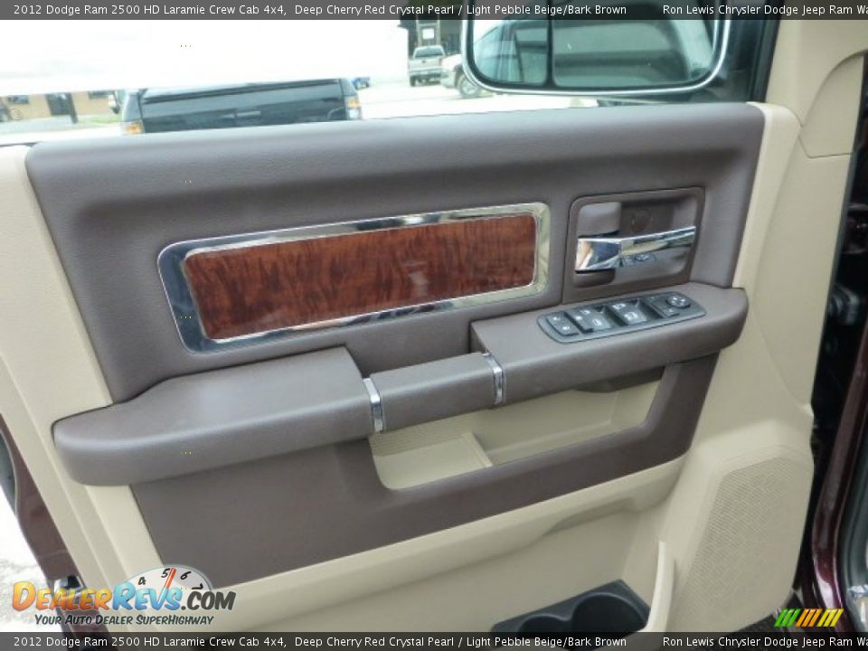 2012 Dodge Ram 2500 HD Laramie Crew Cab 4x4 Deep Cherry Red Crystal Pearl / Light Pebble Beige/Bark Brown Photo #14