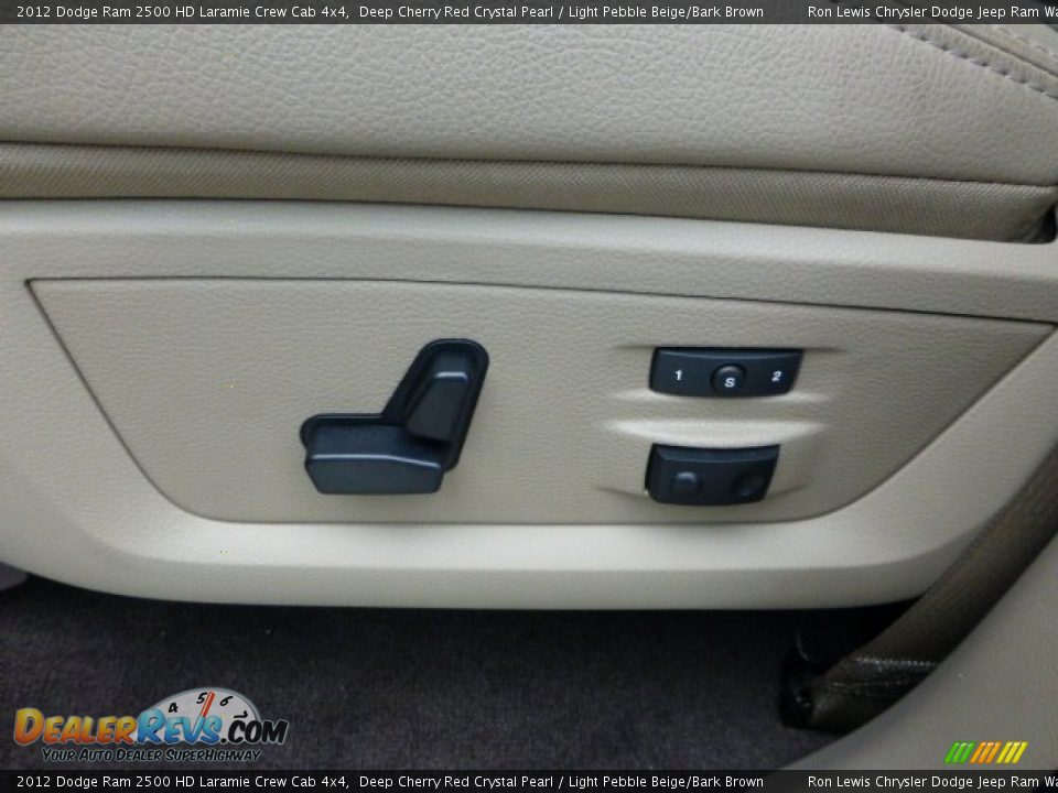 2012 Dodge Ram 2500 HD Laramie Crew Cab 4x4 Deep Cherry Red Crystal Pearl / Light Pebble Beige/Bark Brown Photo #15