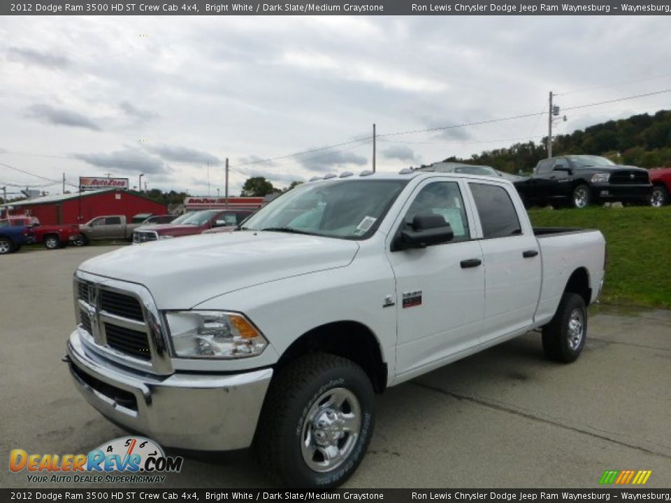 2012 Dodge Ram 3500 HD ST Crew Cab 4x4 Bright White / Dark Slate/Medium Graystone Photo #1