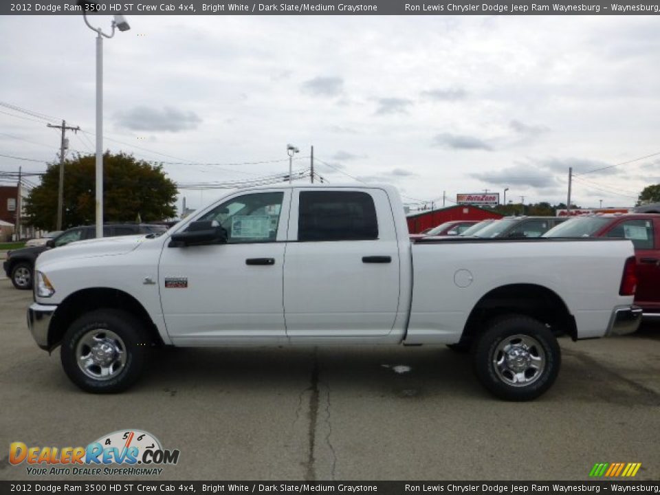 2012 Dodge Ram 3500 HD ST Crew Cab 4x4 Bright White / Dark Slate/Medium Graystone Photo #2