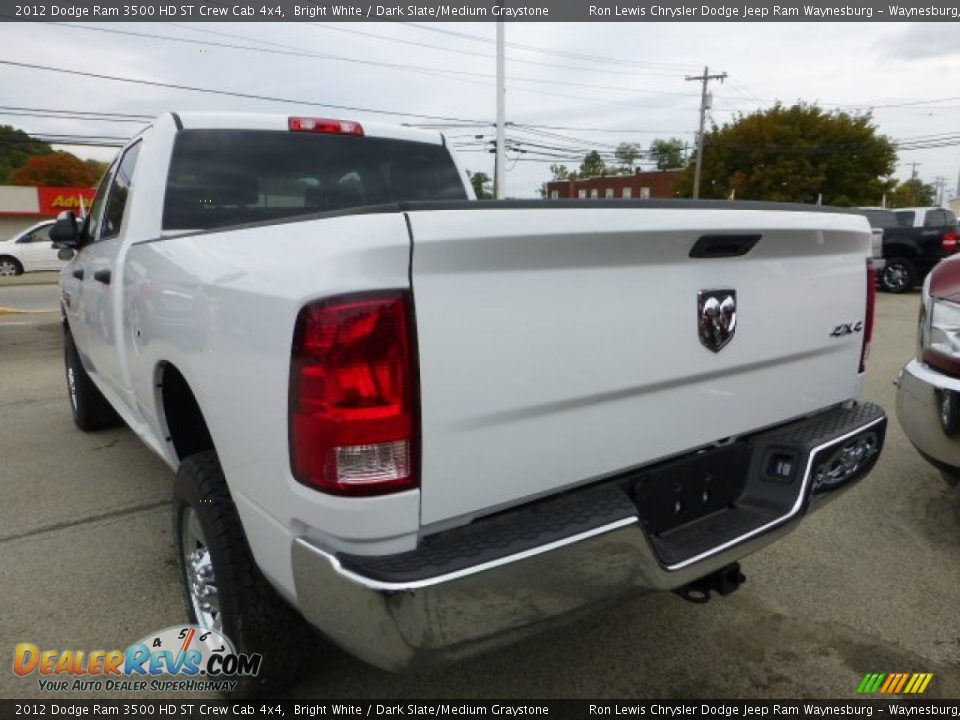 2012 Dodge Ram 3500 HD ST Crew Cab 4x4 Bright White / Dark Slate/Medium Graystone Photo #3