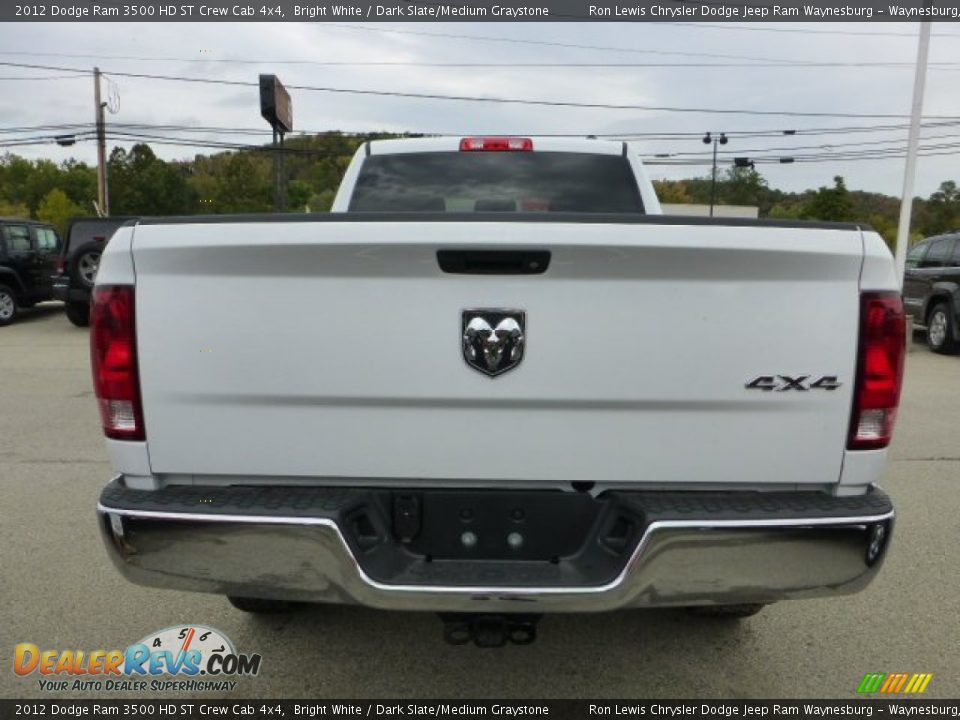 2012 Dodge Ram 3500 HD ST Crew Cab 4x4 Bright White / Dark Slate/Medium Graystone Photo #4