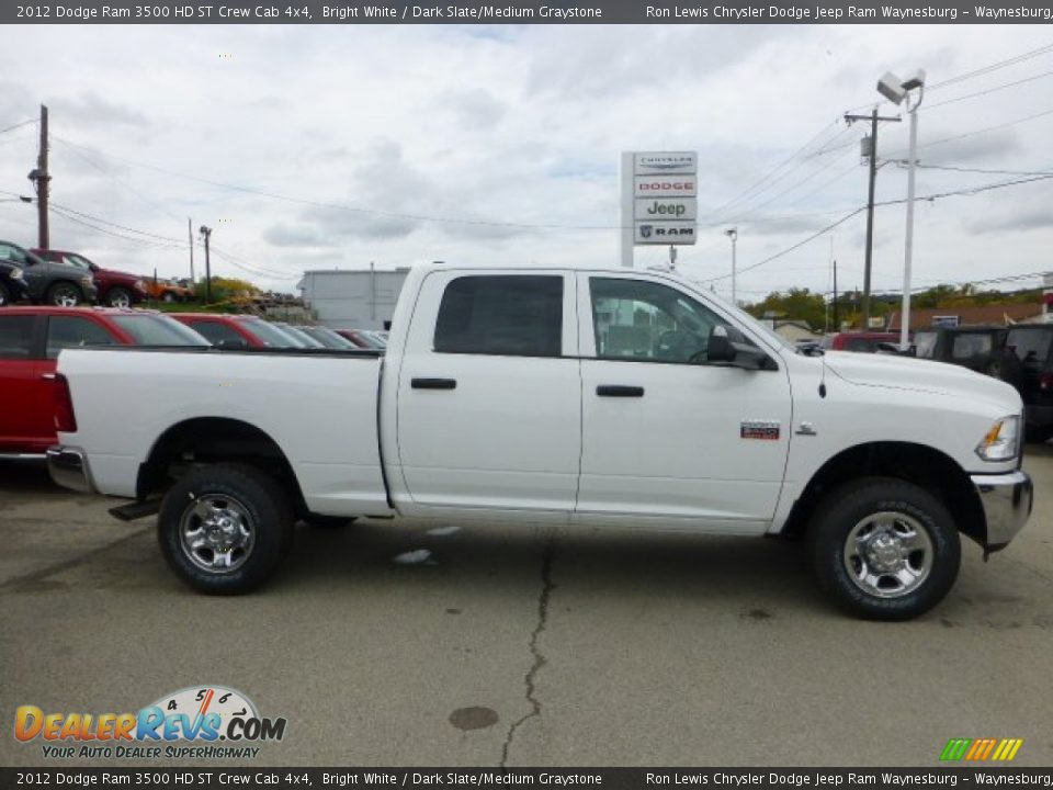 2012 Dodge Ram 3500 HD ST Crew Cab 4x4 Bright White / Dark Slate/Medium Graystone Photo #6