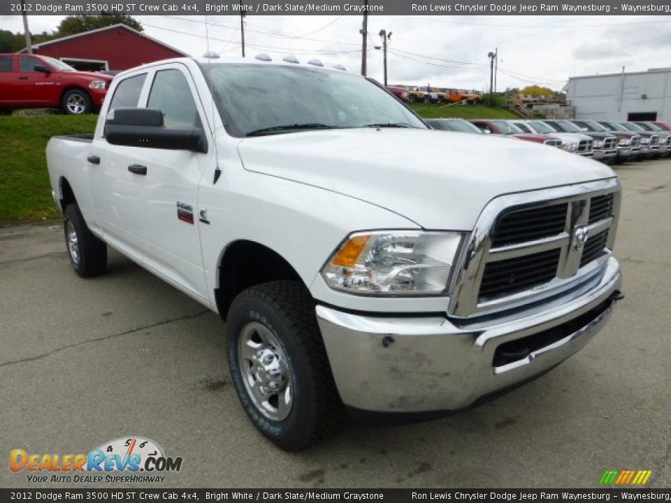 2012 Dodge Ram 3500 HD ST Crew Cab 4x4 Bright White / Dark Slate/Medium Graystone Photo #7