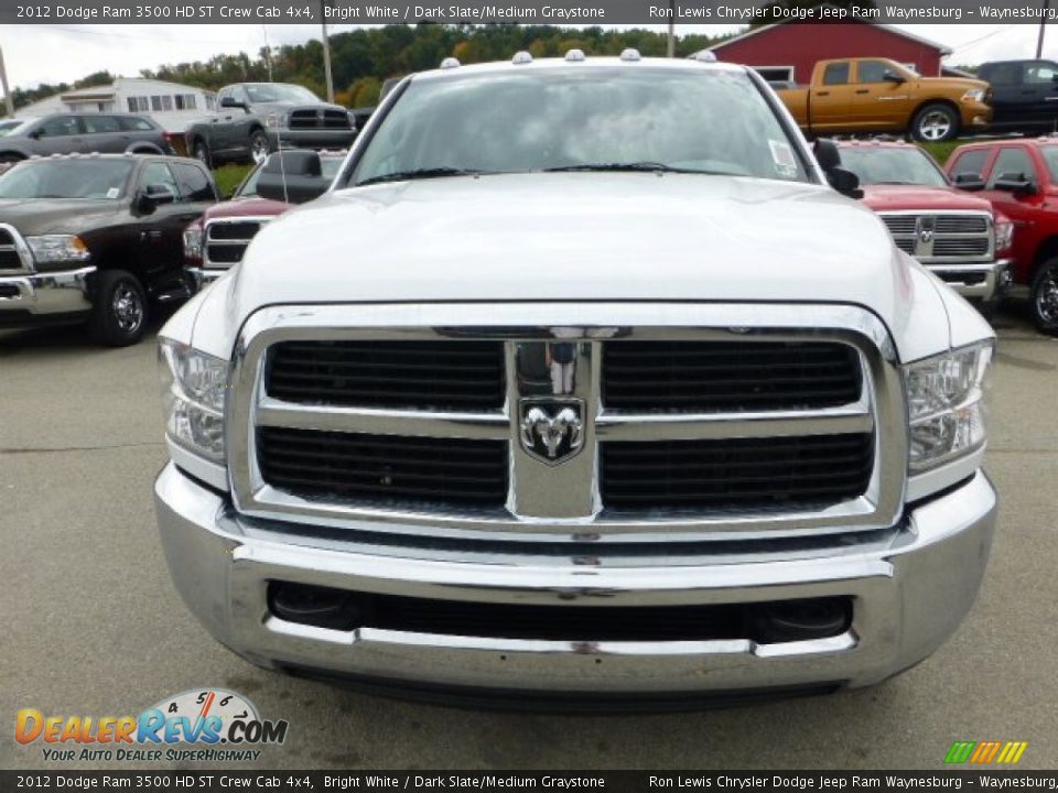 2012 Dodge Ram 3500 HD ST Crew Cab 4x4 Bright White / Dark Slate/Medium Graystone Photo #8