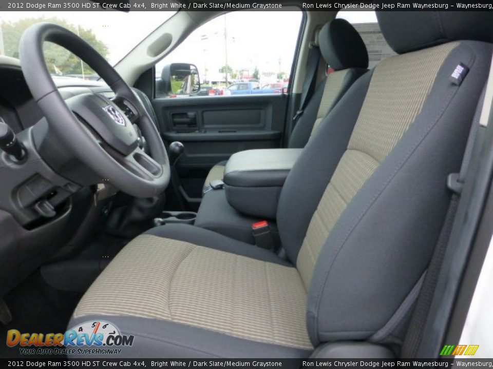 2012 Dodge Ram 3500 HD ST Crew Cab 4x4 Bright White / Dark Slate/Medium Graystone Photo #10
