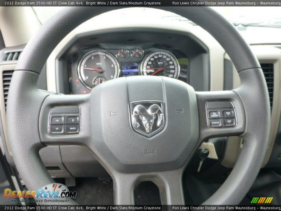 2012 Dodge Ram 3500 HD ST Crew Cab 4x4 Bright White / Dark Slate/Medium Graystone Photo #17
