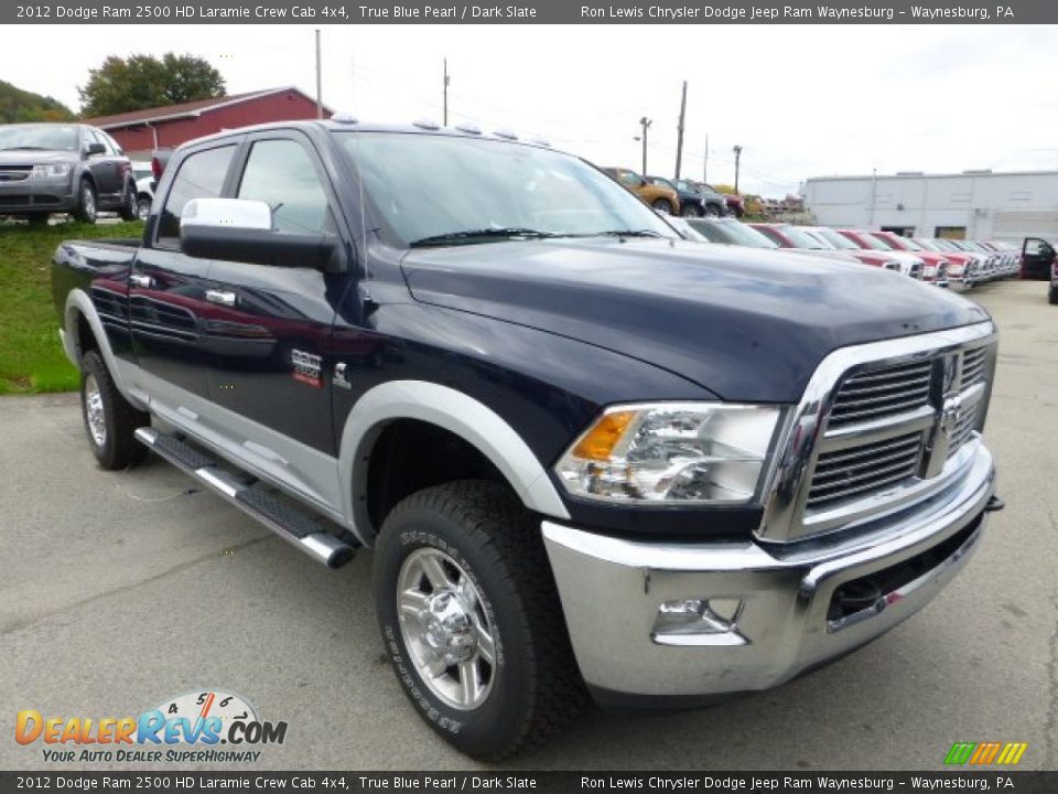 2012 Dodge Ram 2500 HD Laramie Crew Cab 4x4 True Blue Pearl / Dark Slate Photo #7