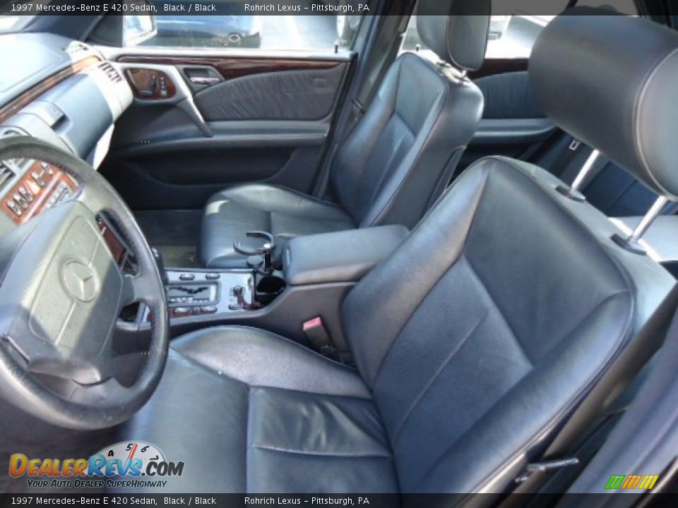 1997 Mercedes-Benz E 420 Sedan Black / Black Photo #4
