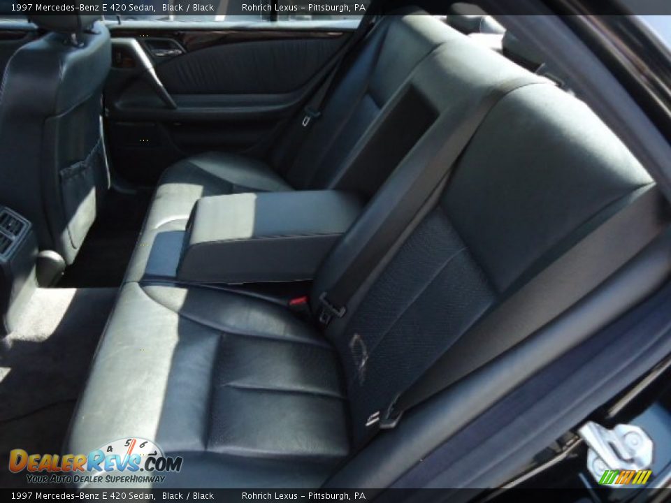 1997 Mercedes-Benz E 420 Sedan Black / Black Photo #5