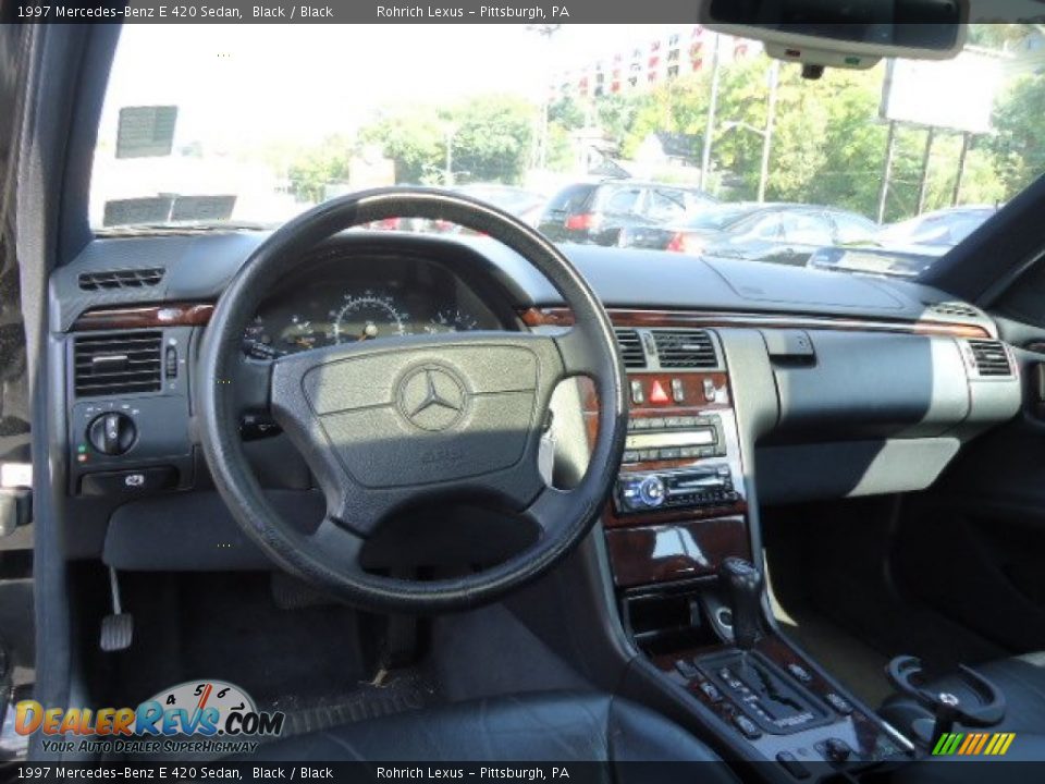 1997 Mercedes-Benz E 420 Sedan Black / Black Photo #6