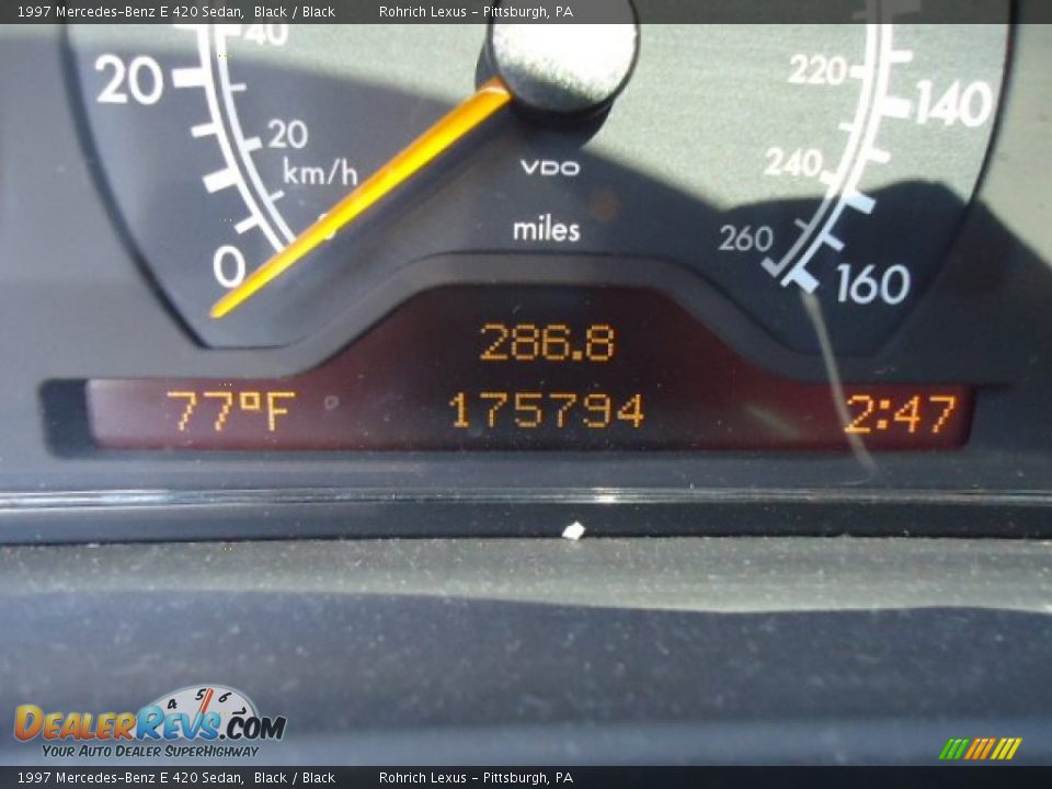 1997 Mercedes-Benz E 420 Sedan Black / Black Photo #8
