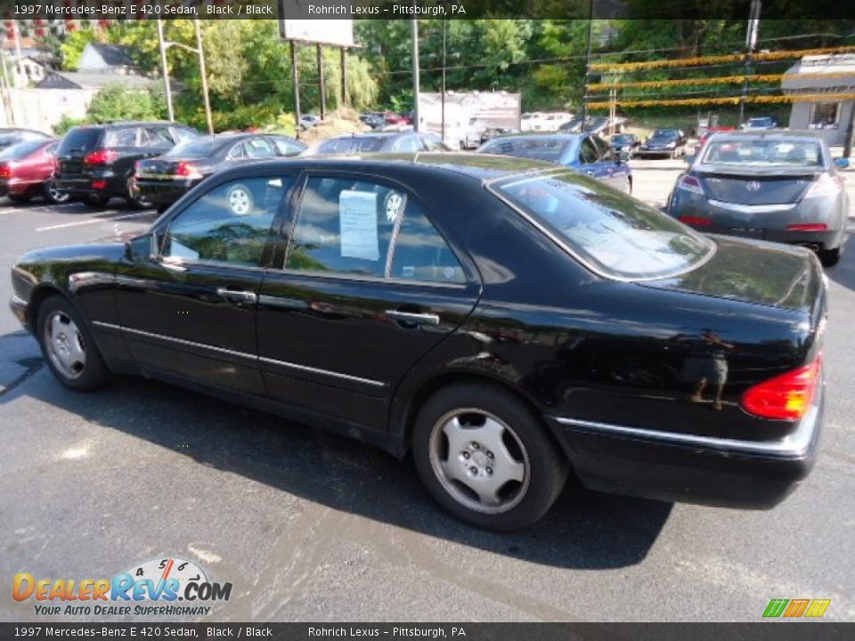 1997 Mercedes-Benz E 420 Sedan Black / Black Photo #9