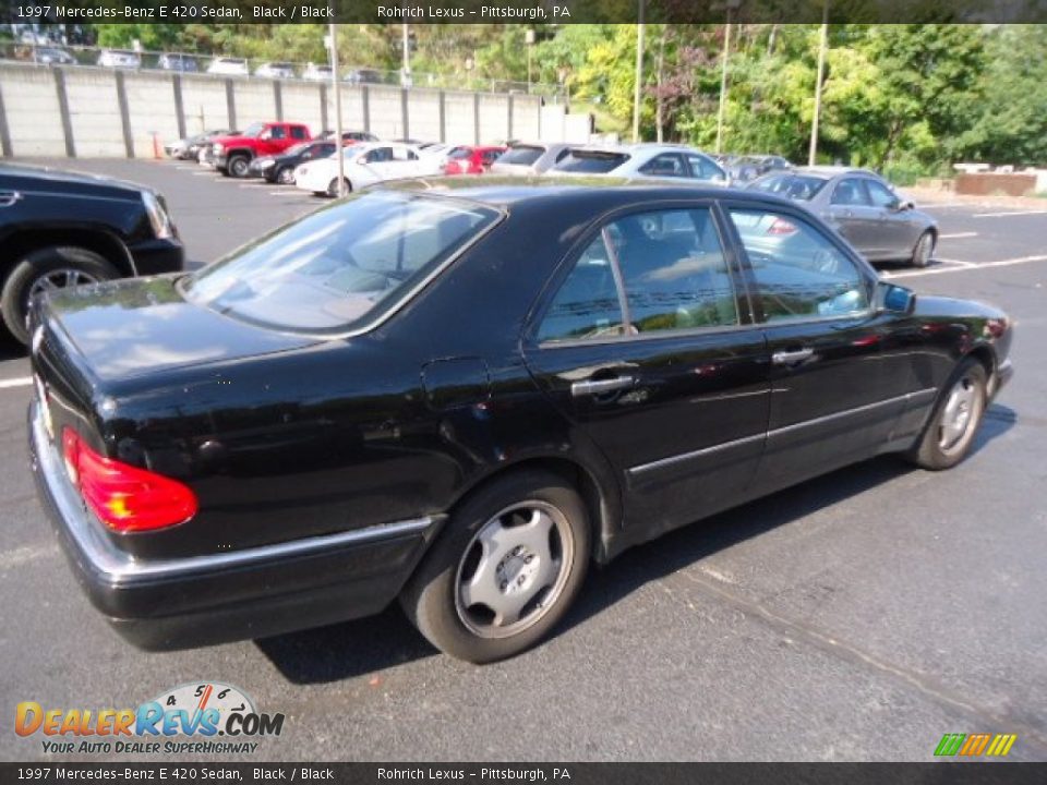 1997 Mercedes-Benz E 420 Sedan Black / Black Photo #10